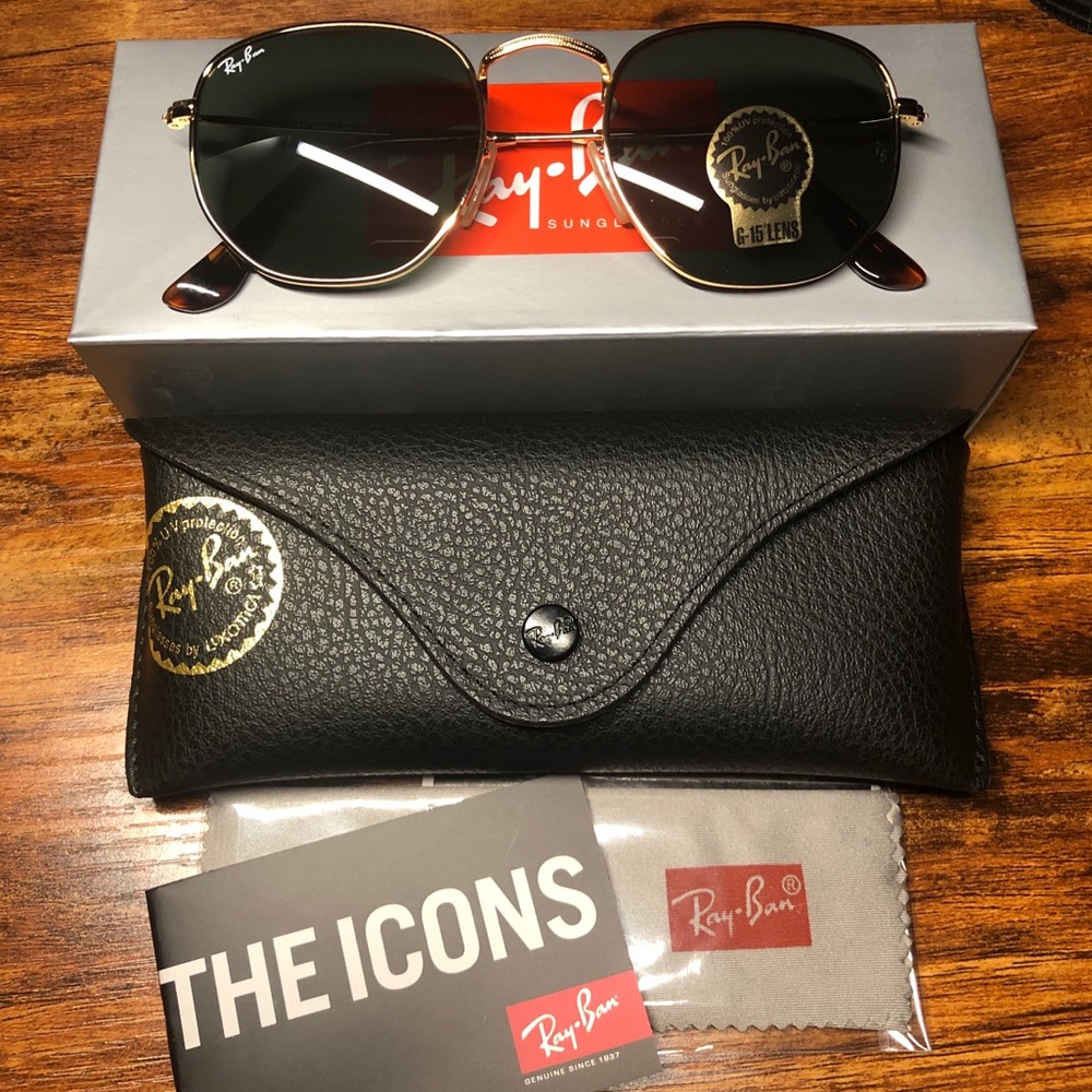 Ray-Ban Hexagonal RB3548N Sunglasses G-15 Lens